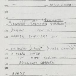 Eastern questionnaire, answ...