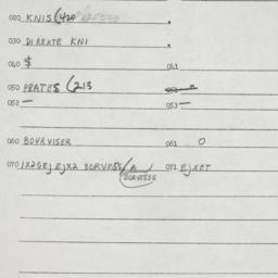 Eastern questionnaire, answ...