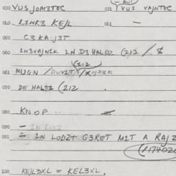 Eastern questionnaire, answ...