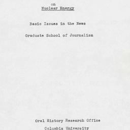 Reminiscences of John Ray D...