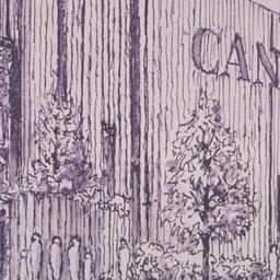 Perspective drawing, detail.