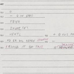 Eastern questionnaire, answ...