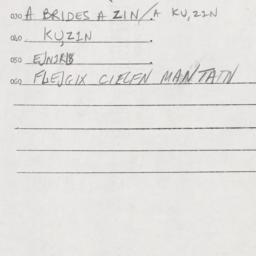 Eastern questionnaire, answ...