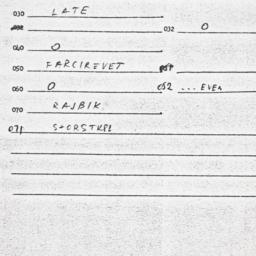Eastern questionnaire, answ...