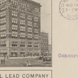 Colwell Lead Company. Envelope