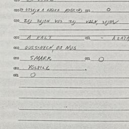 Eastern questionnaire, answ...