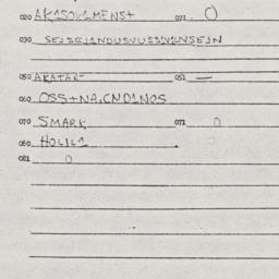 Eastern questionnaire, answ...