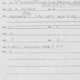 Eastern questionnaire, answ...