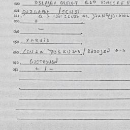 Eastern questionnaire, answ...