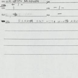 Eastern questionnaire, answ...