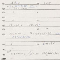 Eastern questionnaire, answ...