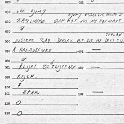 Eastern questionnaire, answ...