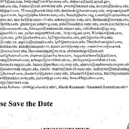Announcements, 2005-04-04. ...
