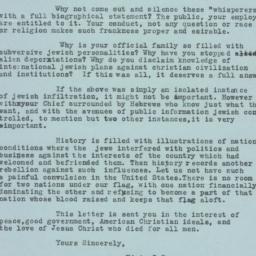 Letter from Edwin I. Stearn...