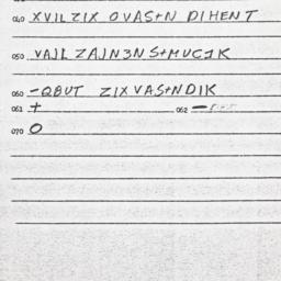 Eastern questionnaire, answ...