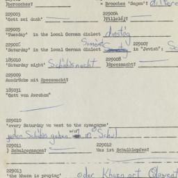 Western questionnaire, answ...