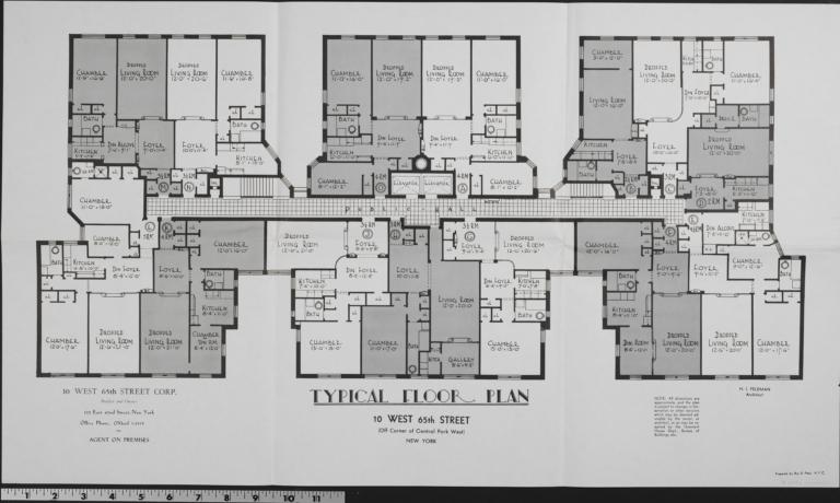 10 W. 65 Street, Typical Floor Plan The New York real