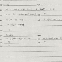 Eastern questionnaire, answ...