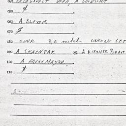 Eastern questionnaire, answ...