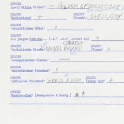 Western questionnaire, answ...