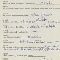 Western questionnaire, answ...