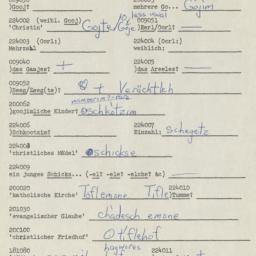 Western questionnaire, answ...