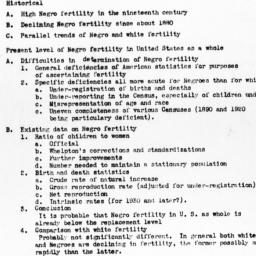 Outline for report on "...