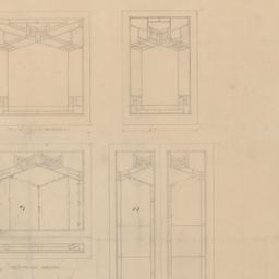 First, second floor window ...