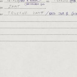 Eastern questionnaire, answ...