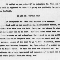 Memorandum from Katherine F...