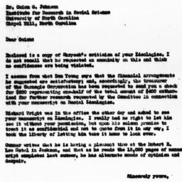 Letter from Samuel A. Stouf...