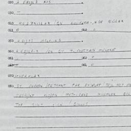 Eastern questionnaire, answ...