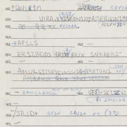 Eastern questionnaire, answ...