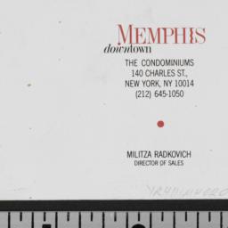 Memphis, 140 Charles Street...