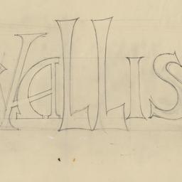 Sign lettering details