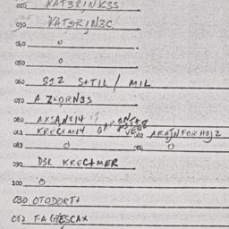 Eastern questionnaire, answ...