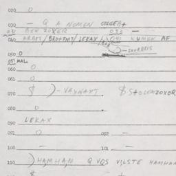 Eastern questionnaire, answ...
