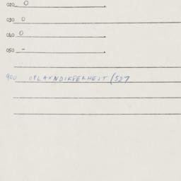 Eastern questionnaire, answ...