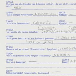 Western questionnaire, answ...