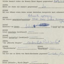 Western questionnaire, answ...