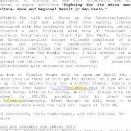Announcements, 2013-04-18. ...
