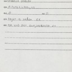 Eastern questionnaire, answ...