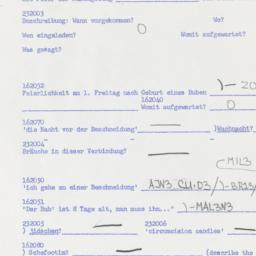 Western questionnaire, answ...