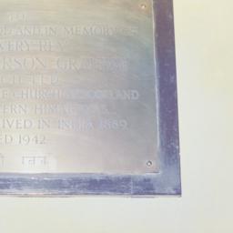 Plaque in memory of John An...