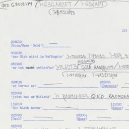 Western questionnaire, answ...