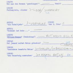 Western questionnaire, answ...