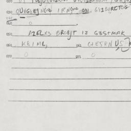 Eastern questionnaire, answ...