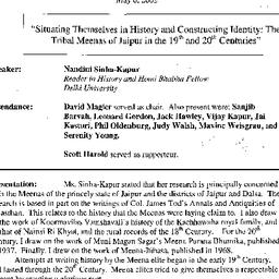 Minutes, 2003-05-06. South ...