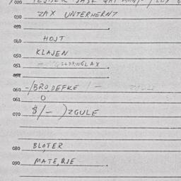 Eastern questionnaire, answ...