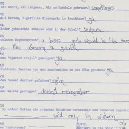 Western questionnaire, answ...